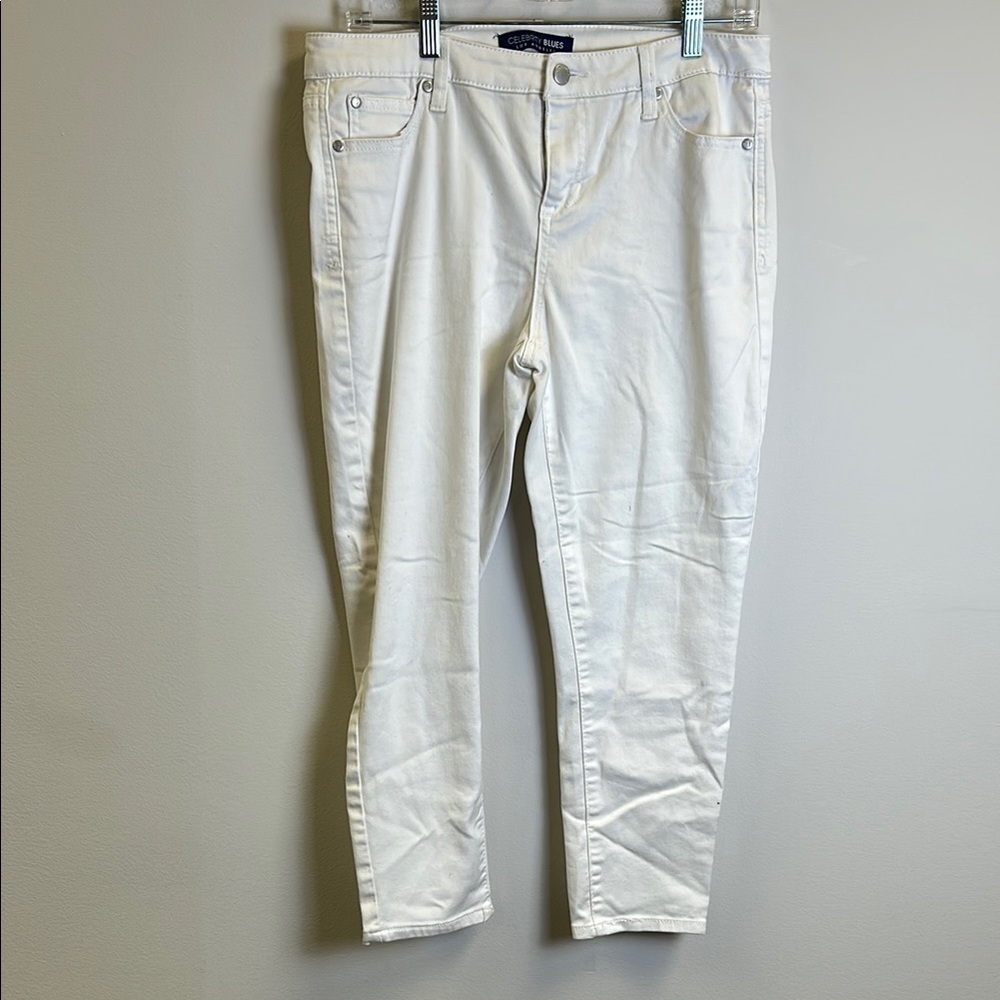 Celebrity Blues Women’s Size 10 Petite White Skinny Jeans